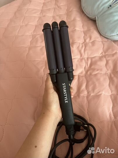 Плойка тройная для волос