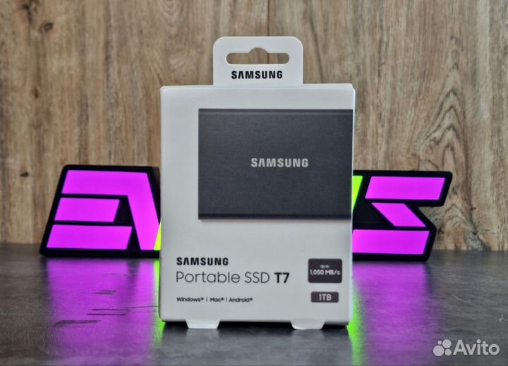 Внешний SSD 3.2 Samsung Portable SSD T7 1TB