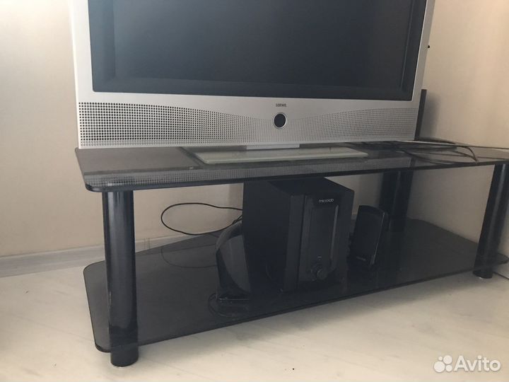 Стеклянная тумба большая