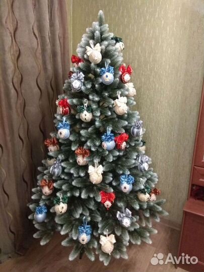 Набор елочных игрушек ручной работы