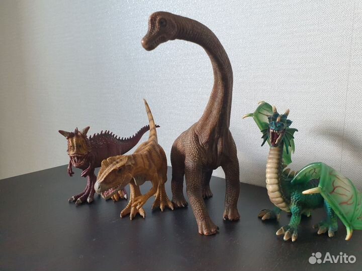 Коллекционные фигурки динозавров, дракона schleich