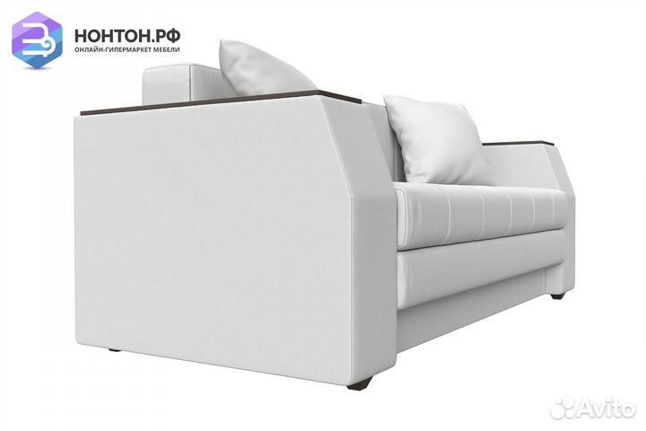Диван Атлант мини экокожа белая