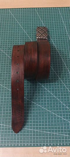 Мужской кожаный ремень ручной работы
