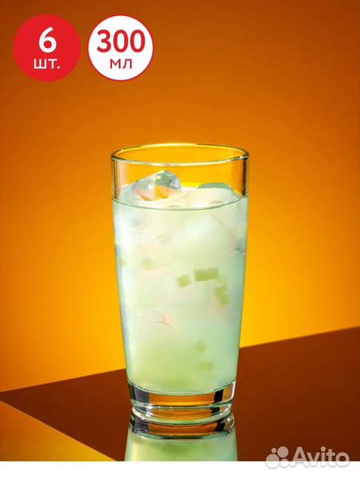 Новый набор стаканов 6 шт