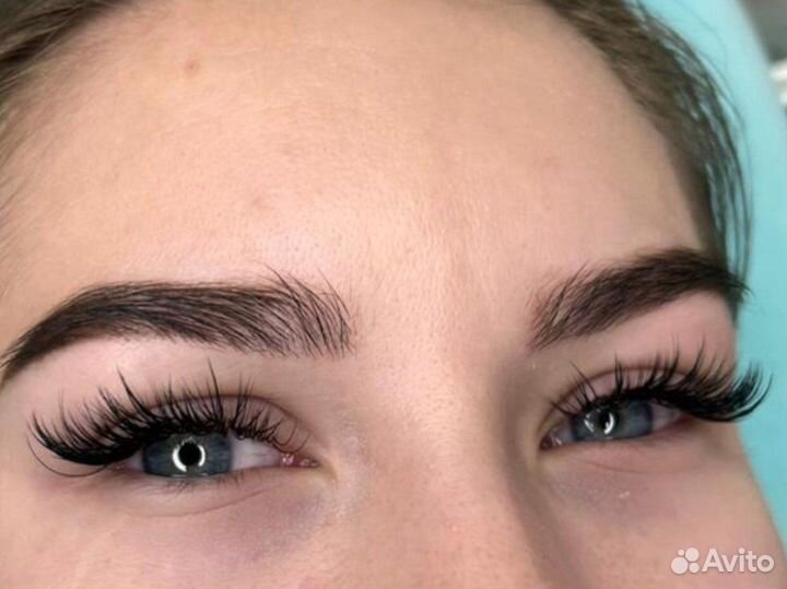 Наращивание,ламинирование ресниц бровей