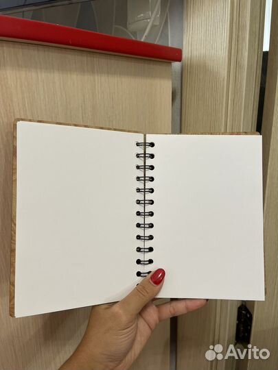 Блокнот с деревянной обложкой