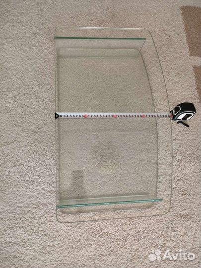 Полка стеклянная под телевизор