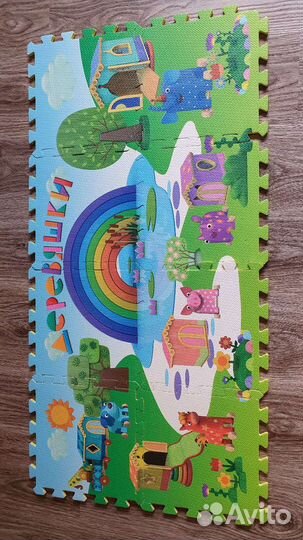 Детский коврик пазл пакетом