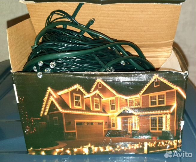 Гирлянда с мерцанием уличная нить