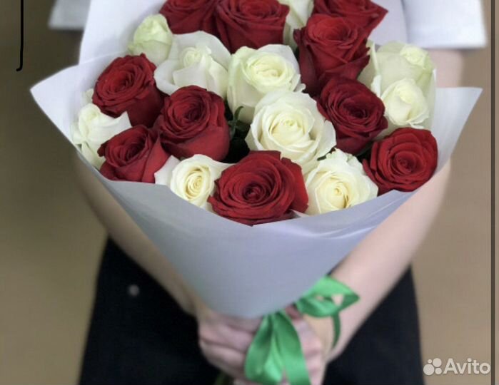 15 роз микс