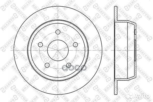 6020-9304-SX диск тормозной задний Jeep Grand