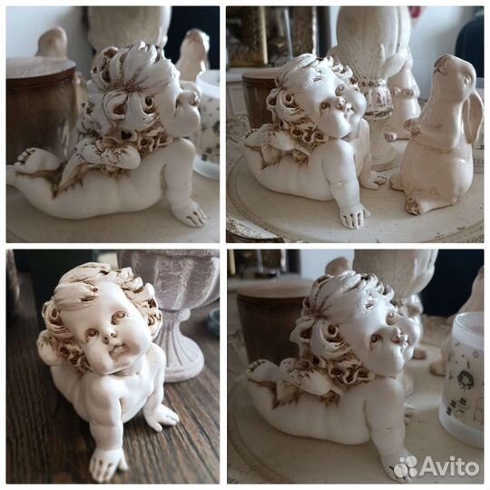 Статуэтка ангел 16,5см кролик фоторамка