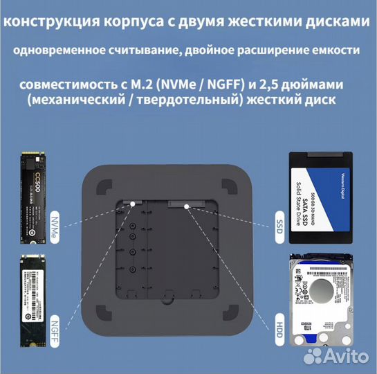 Док-станция для Apple Mac mini M1 / M2 / M2Pro