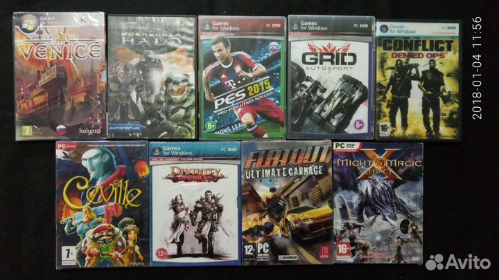 Игровые диски на PC в подарочной упаковке