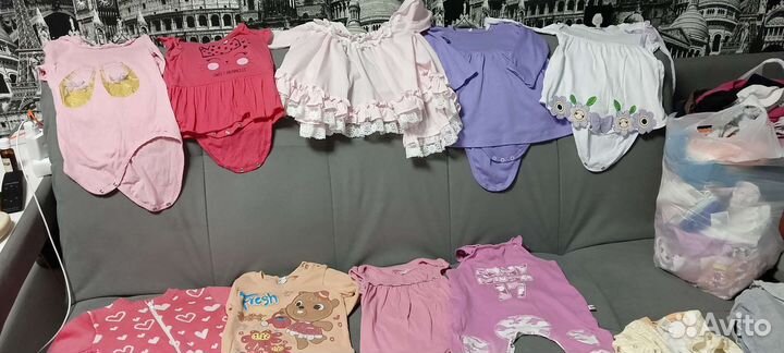 Вещи пакетом на девочку 74-80