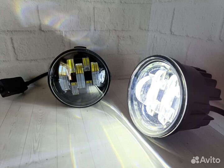 Мощные светодиодные птф на Nissan X-Trail 70w