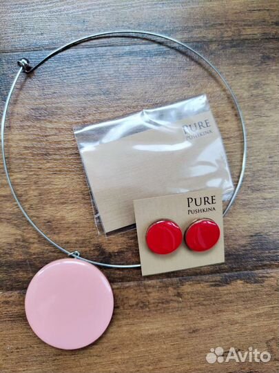 Комплект колье и серьги