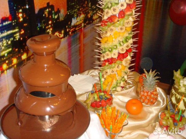 Прокат Фонтан шоколадный высота 40см. Без залога