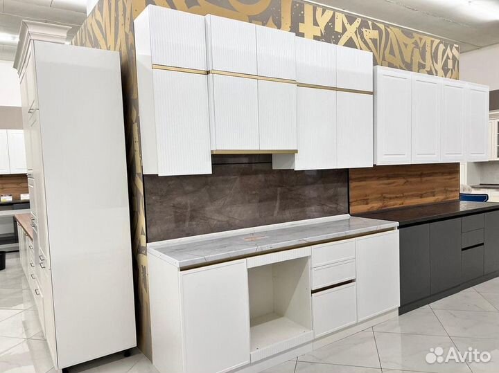 Кухонный гарнитур Эвелин 2,2 метра Белый Гарантия