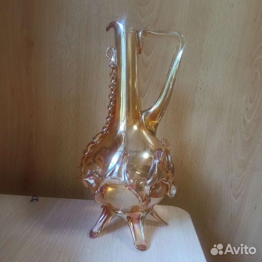 Кувшин для вина радужное стекло винтаж