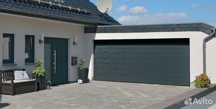 Секционные ворота подъемные