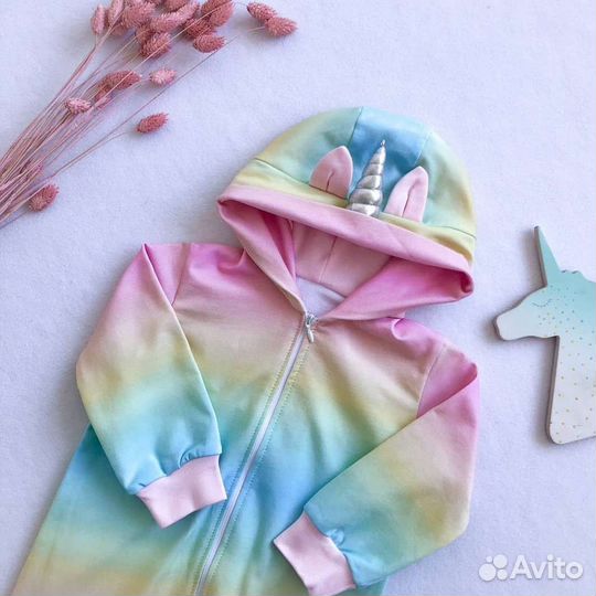 Костюм Единорога Крошка Енот 80 86