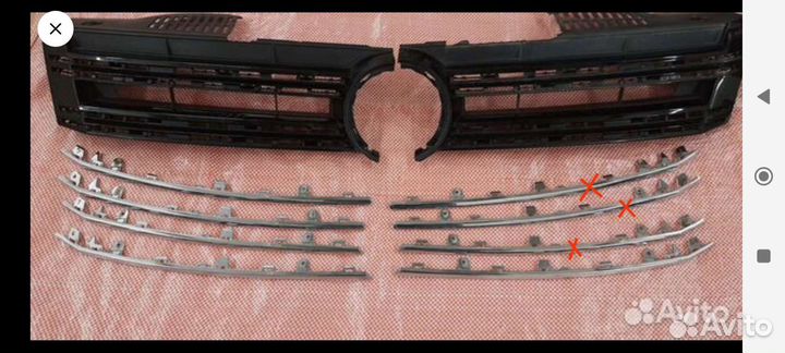 Молдинг решетки радиатора Tiguan Volkswagen