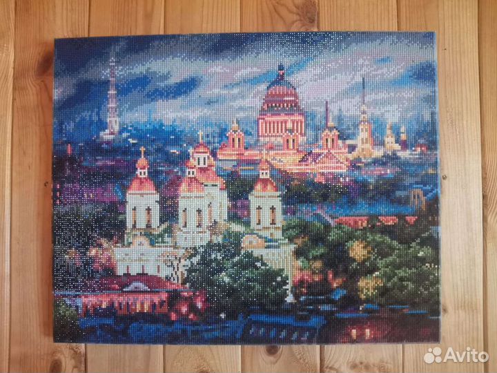 Готовая работа алмазной вышивки