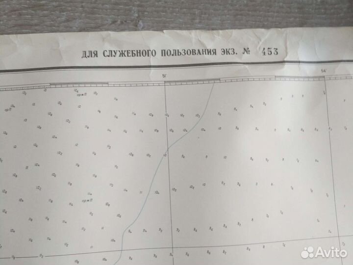 Карта СССР 1988 Ладожское озеро Юг Свирская губа