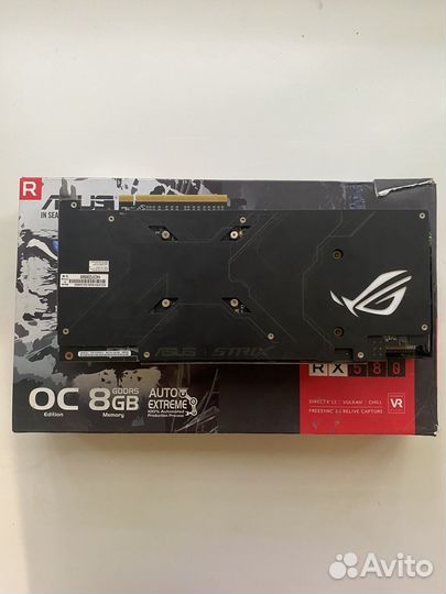Видеокарта rx 580 asus rog strix 8gb идеал