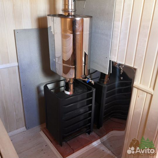 Баня с террасой 7x2.3м