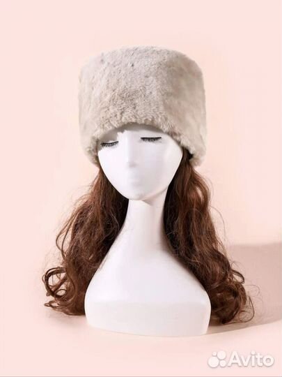 Шапка меховая пушистая