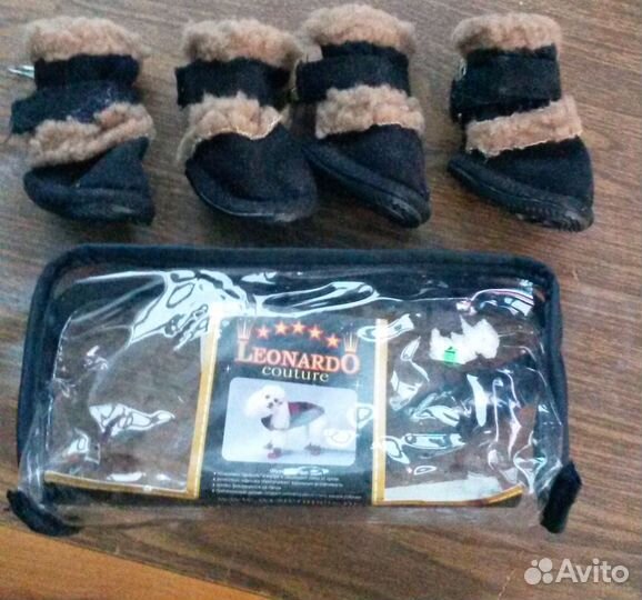 Обувь зимняя для собаки мелкой породы