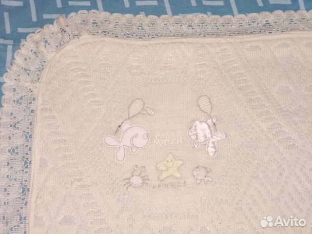 Плед трикотажный для новорожденного