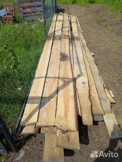 Доска необрезная сухая сосна 25