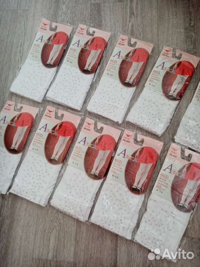 Колготки белые микрофибра 8-12