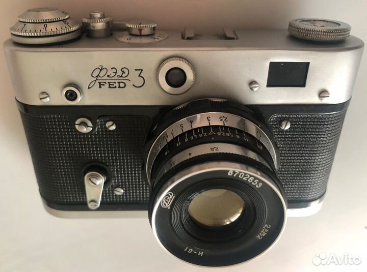 Плёночный дальномерный фотоаппарат фэд 3 курковый
