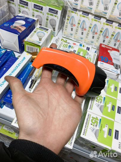 Фонарик аккумуляторный 4 LED