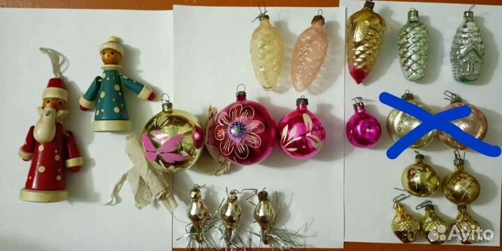 Елочные игрушки СССР, гирлянда,звезда