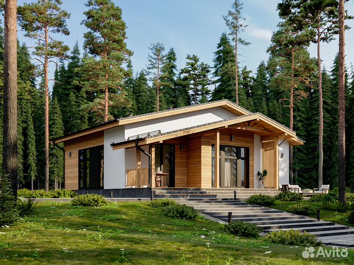 Одноэтажный дом 114 м²