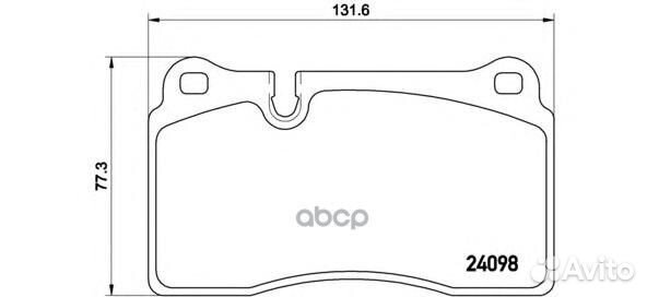 Колодки тормозные дисковые перед VW touareg
