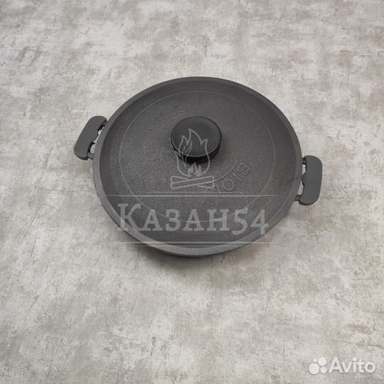 Жаровня чугунная с чугунной крышкой 32 см