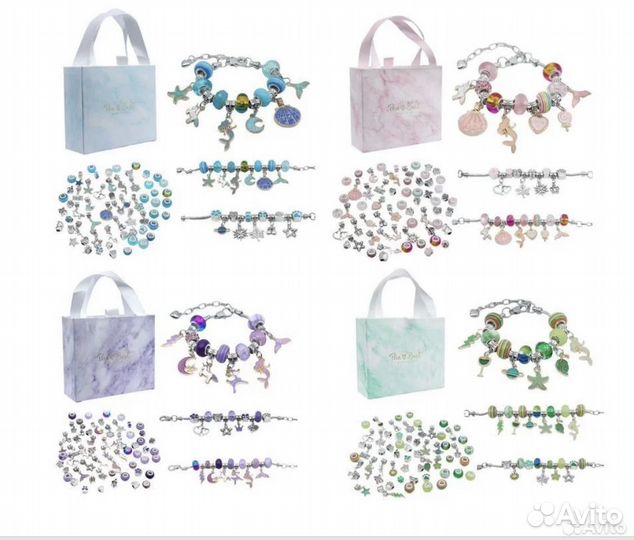 Браслеты с шармами как Пандора