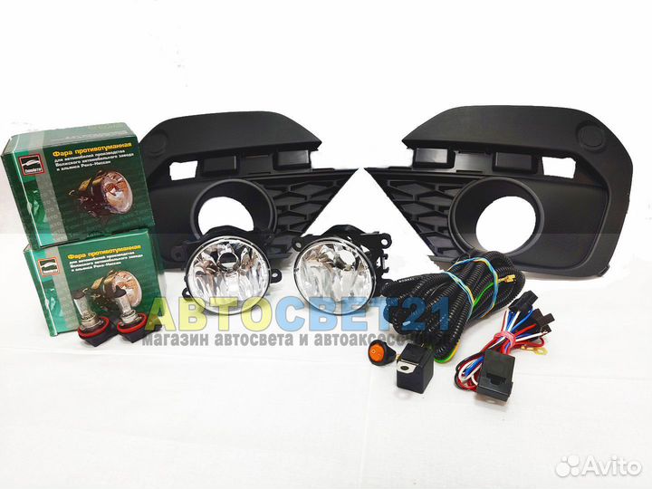 Полный комплект противотуманок Лада Ларгус FL 2021