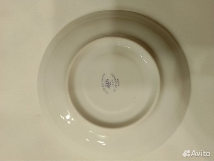 Блюдце чайное фарфоровое ифз рисунок 