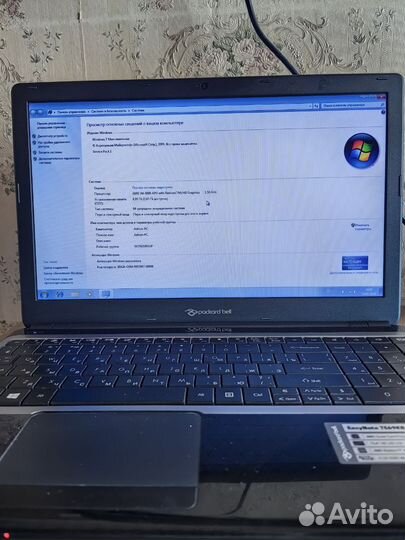 Ноутбук Packard Bell EasyNote TE69KB