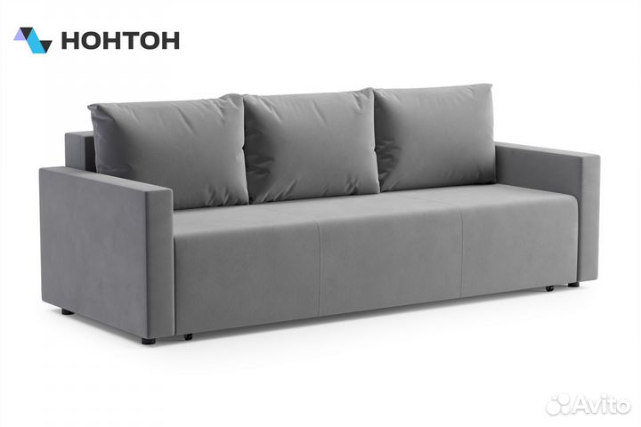 Диван еврокнижка Оталия серый