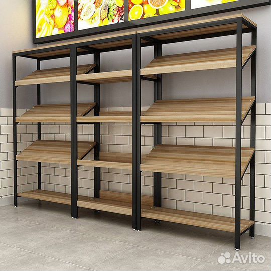 Торговые стеллажи лофт