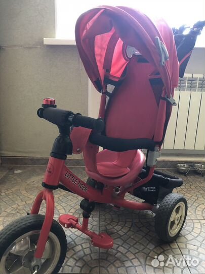 Велосипед коляска с ручкой
