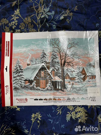 Канва с нанесенной схемой от Матренин посад